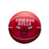 Mini Pelota Wilson NBA Dribbler Chicago Bulls Rojo