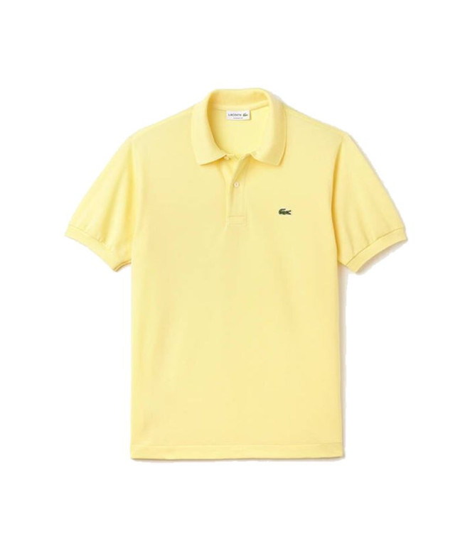 Polo Lacoste Canalé Amarillo Hombre