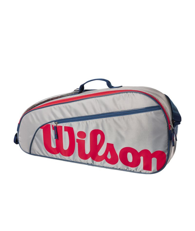 Raquetero Wilson Junior Pack 3 Gris