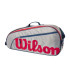 Raquetero Wilson Junior Pack 3 Gris