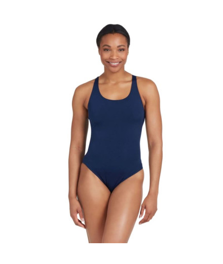 Bañador de Natación Zoggs Cottesloe Powerback Mujer Navy
