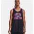 Camiseta de Baloncesto Under Amour Baseline Reversible Jsy Blk Hombre