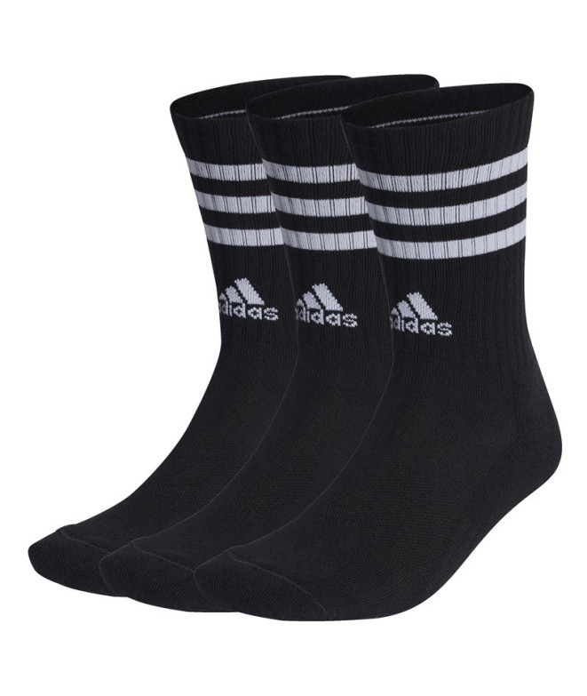 Calcetines Cortos adidas 3S Cushioned 3P Negro