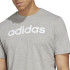 Camiseta adidas Essentials Logo Linear Hombre Gris