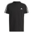 Camiseta adidas Essentials Single 3 Bandas Hombre Negro