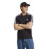 Camiseta adidas Essentials Single 3 Bandas Hombre Negro