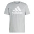 Camiseta adidas Essentials Single Big Logo Hombre Gris