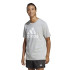 Camiseta adidas Essentials Single Big Logo Hombre Gris