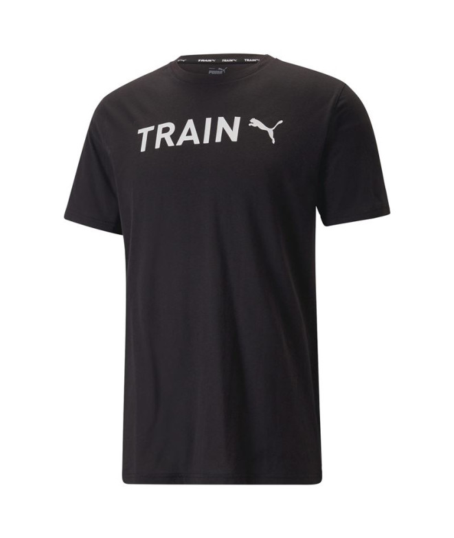 Camiseta de Fitness Puma Graphic Tr Hombre Black