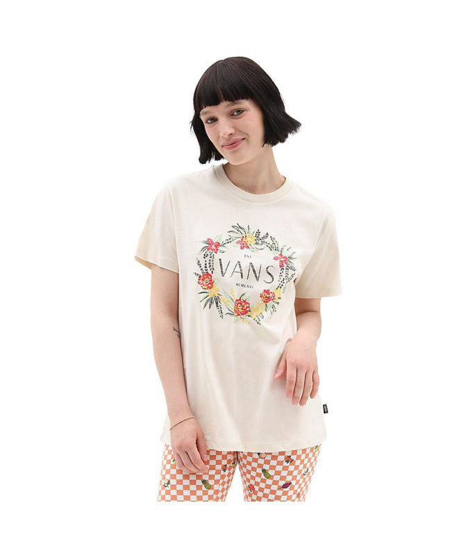 Camiseta Vans Wreath Of Flowers Bff Tee-B Beige...