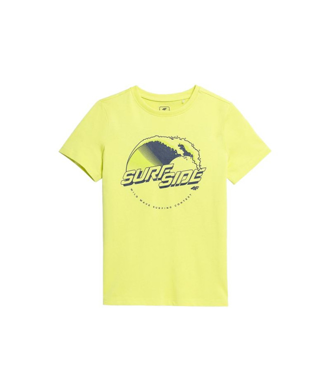 Camiseta 4F JTSM012 Niño Yellow
