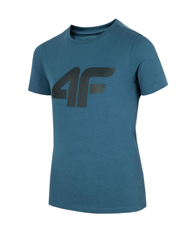 Camiseta 4F Melange Azul Niño