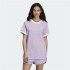 Camiseta adidas 3 bandas lila Mujer