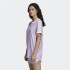 Camiseta adidas 3 bandas lila Mujer