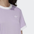 Camiseta adidas 3 bandas lila Mujer