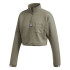 Sudadera adidas Cropped verde Mujer