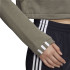 Sudadera adidas Cropped verde Mujer