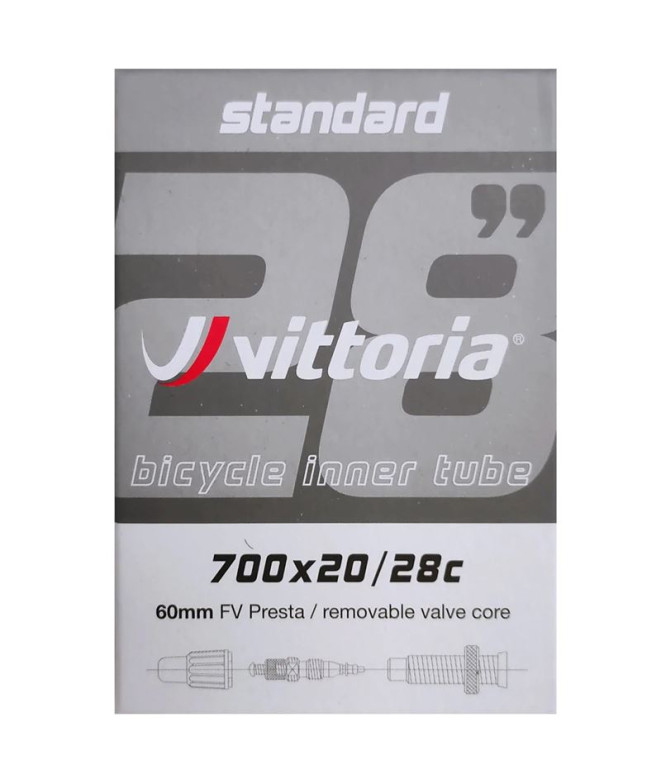 Cámara Estándar Vittoria 700x20/28C Presta 60mm...
