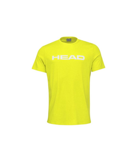 Camiseta de Tenis Head Club Basic Hombre Amarillo
