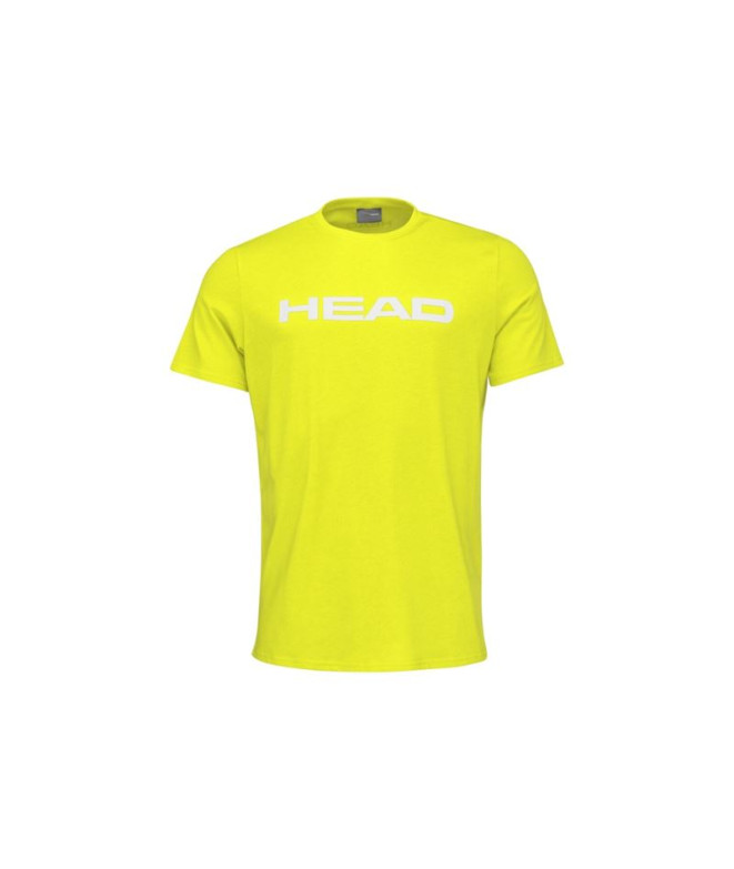 Camiseta de Tenis Head Club Basic Hombre Amarillo
