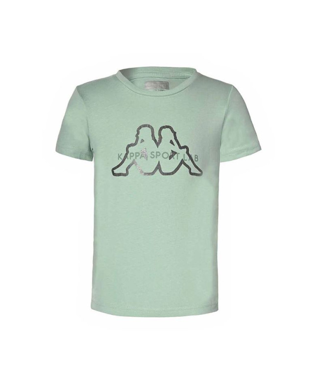 Camiseta Kappa Giaglione Verde Jade Niña
