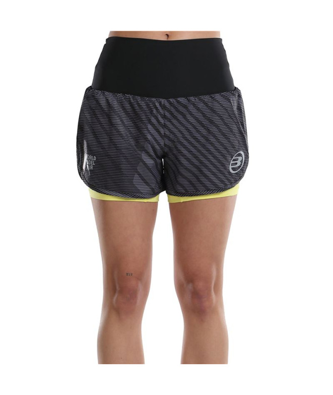 Pantalones de Pádel Bullpadel Lonja Negro Mujer