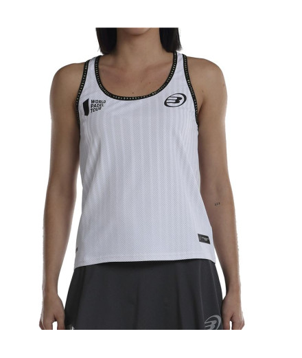 Camiseta de Pádel Bullpadel Lugar Blanco Mujer