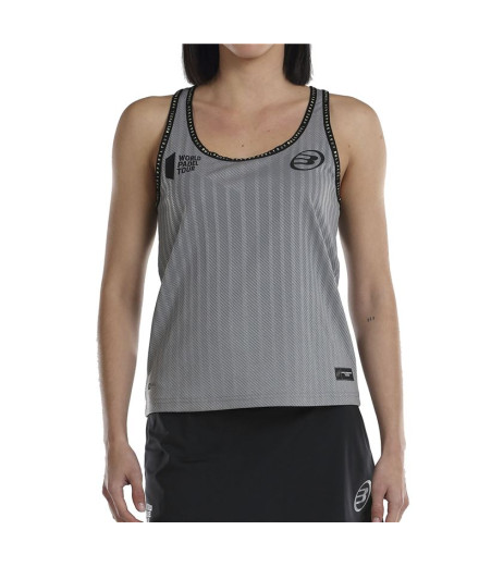 Camiseta de Pádel Bullpadel Lugar Gris Mujer