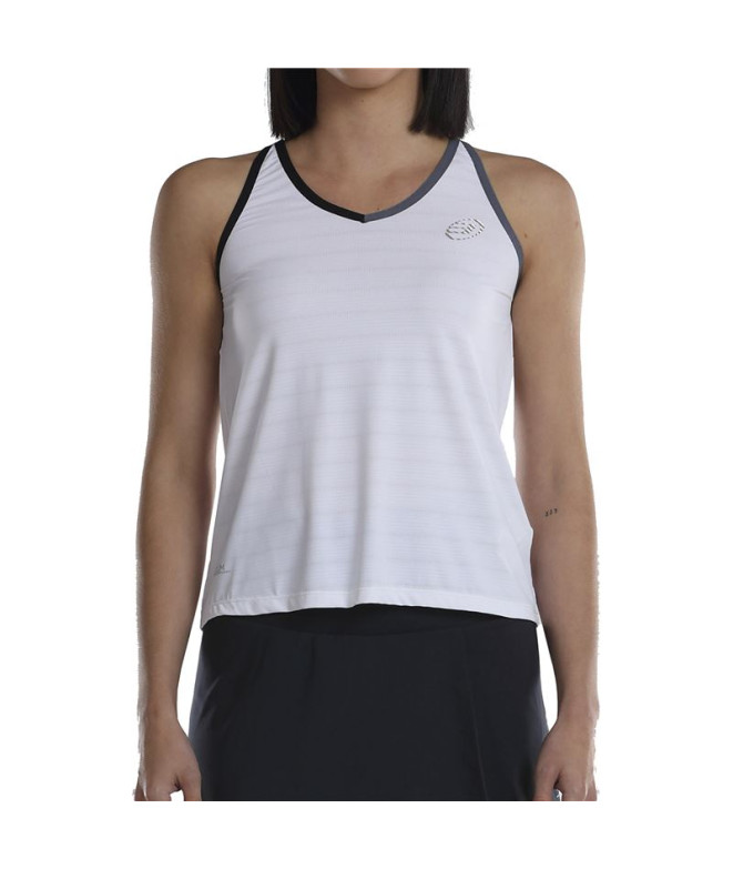 Camiseta de Pádel Bullpadel Uncia Blanco Mujer