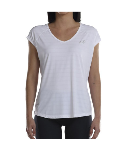 Camiseta de Pádel Bullpadel Usier Blanco Mujer