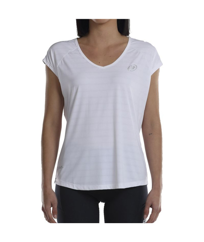 Camiseta de Pádel Bullpadel Usier Blanco Mujer