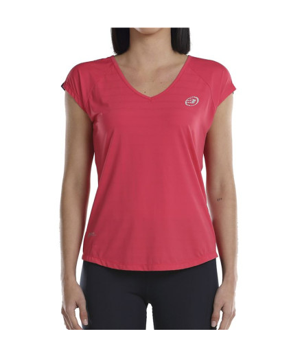 Camiseta de Pádel Bullpadel Usier Frambuesa Mujer