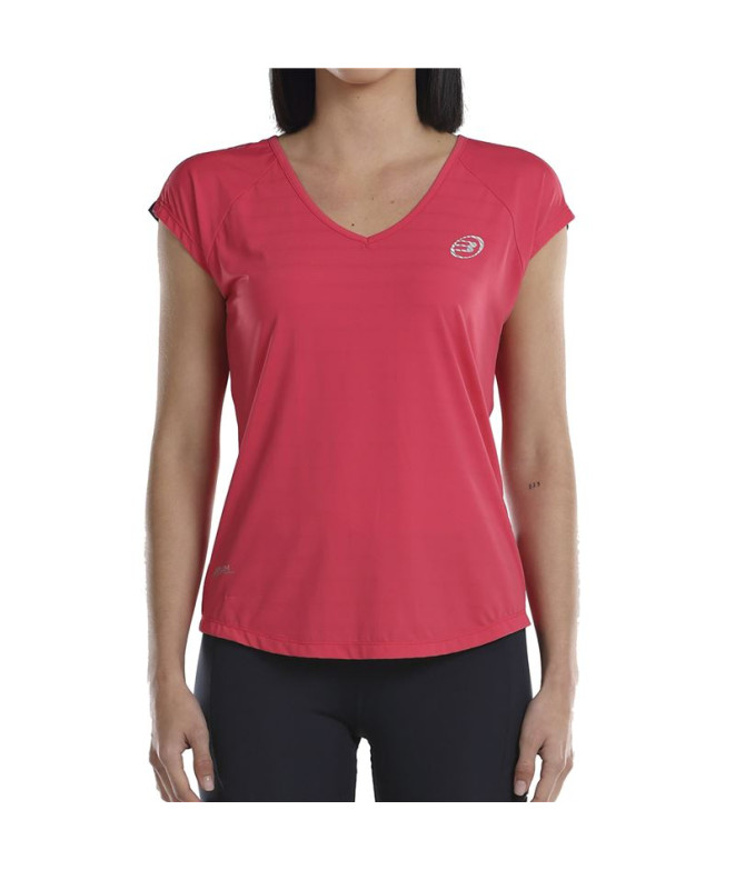 Camiseta de Pádel Bullpadel Usier Frambuesa Mujer