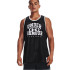 Camiseta de Baloncesto Under Amour Baseline Reversible Jsy Blk Hombre