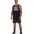 Camiseta de Baloncesto Under Amour Baseline Reversible Jsy Blk Hombre
