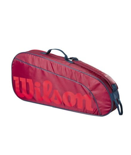 Raquetero de Tenis Wilson 3 Pack Rojo Infantil