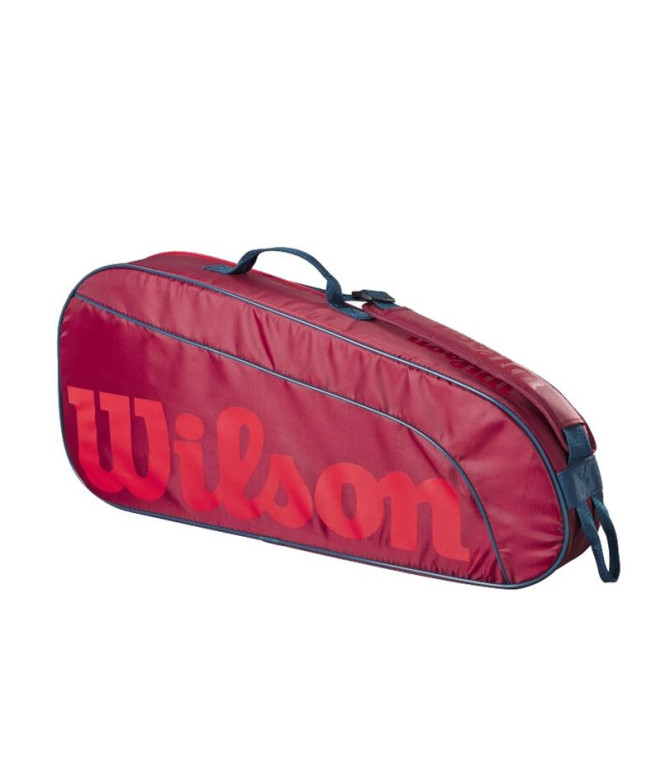 Raquetero de Tenis Wilson 3 Pack Rojo Infantil