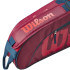 Raquetero de Tenis Wilson 3 Pack Rojo Infantil
