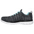 Zapatillas Skechers Graceful-Twisted For Mujer Black & Silver Turquoise