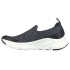 Zapatillas Skechers Arch Fit - Quick Sta Mujer Black Knit/White Trim