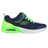 Zapatillas Skechers Microspec Max - Gorv Niño Navy Textile / Lime Trim