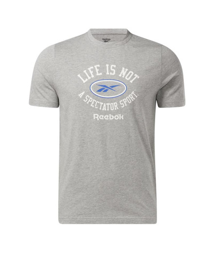 Camiseta Reebok GS Not Spectator Sport SS Hombre Gris