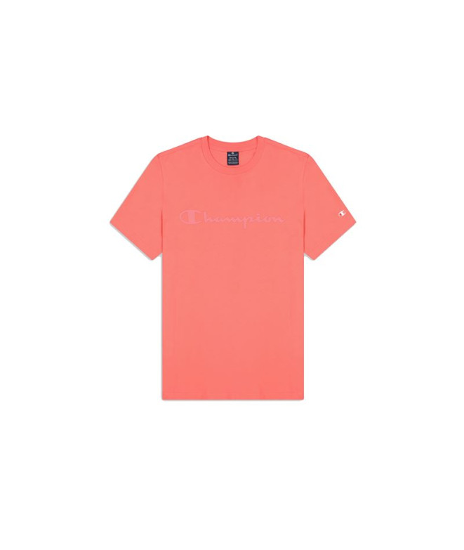 Camiseta Champion Crewneck Rosa Hombre