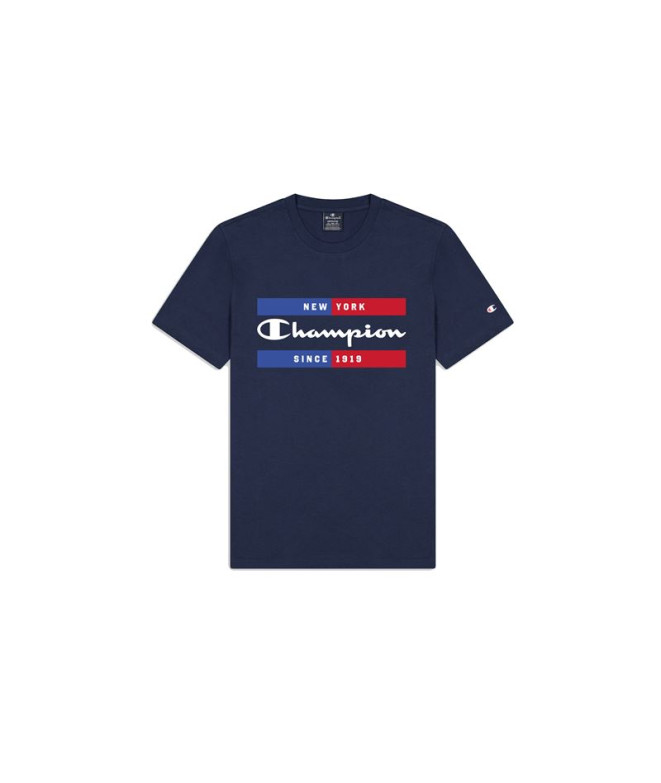 Camiseta Champion Crewneck Azul Hombre