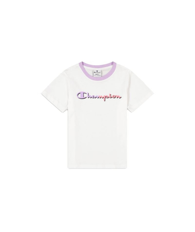 Camiseta Champion Crewneck Blanco Niña