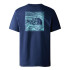 Camiseta de Montaña The North Face Redbox Celebration Hombre Azul
