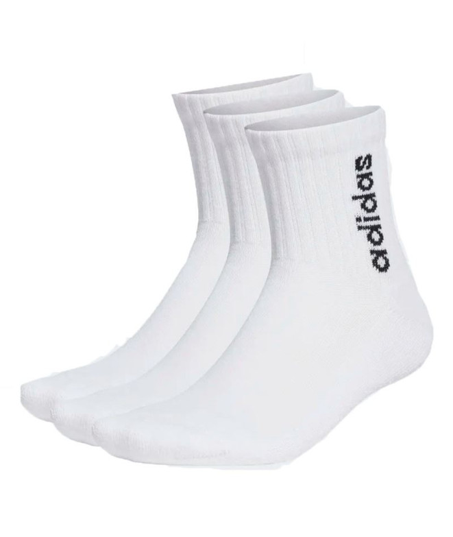 Calcetines adidas C Lin Vertic 3P Blanco