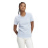 Camiseta adidas 3S T Azul Mujer