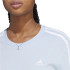 Camiseta adidas 3S T Azul Mujer