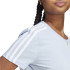 Camiseta adidas 3S T Azul Mujer